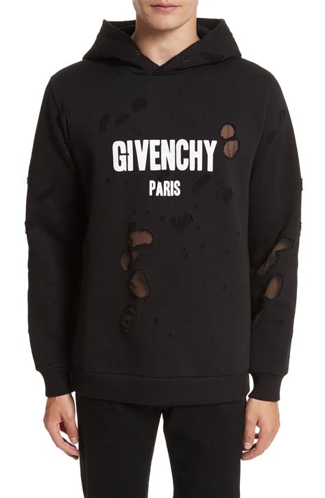 givenchy hoody celebrities|Givenchy hoodie distressed.